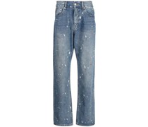 Tief sitzende Straight-Leg-Jeans
