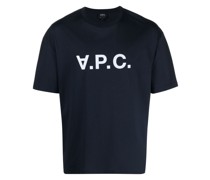 A.P.C. River T-Shirt mit beflocktem Logo