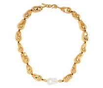 Goldhalskette mit Perlen
