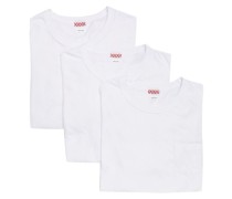 patch-pocket cotton blend T-shirt (pack of three)