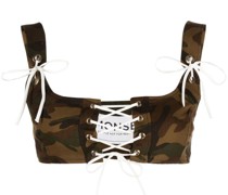 Bralet mit Camouflage-Print