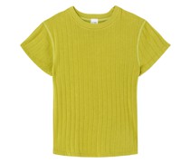 T-Shirt aus geripptem Strick
