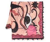 Schal mit abstraktem Print