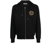 Kapuzenjacke mit Logo-Stickerei
