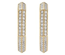 18kt Carlyle Gelbgoldcreolen mit Diamanten