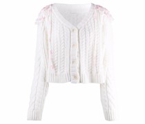 Cardigan mit Zopfmuster