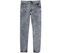 Tief sitzende Jeans mit Jacquard-Logo