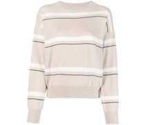 Gestreifter Kaschmirpullover