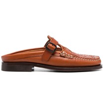 Mules mit Webmuster