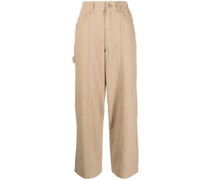 High-Waist-Hose mit weitem Bein