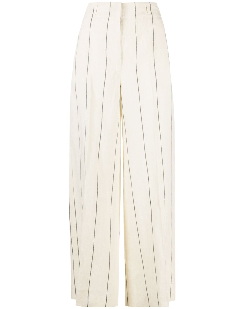 Peserico Damen Leinenhose mit hohem Bund
