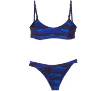 Bikini mit abstraktem Print