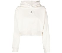 Cropped-Hoodie mit Logo