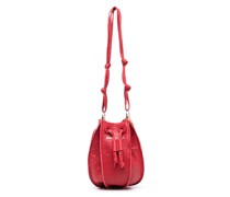 Schultertasche mit Logo-Print