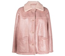 Jacke mit Shearling-Kragen