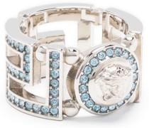 Medusa Greca Ring mit Kristallen