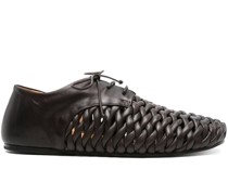 Steccoblocco Derby-Schuhe aus gewebtem Leder
