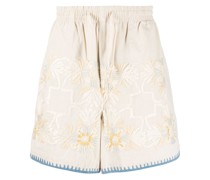 Shorts mit gehäkelten Details