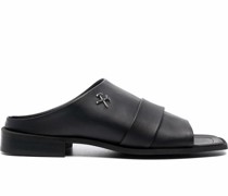 Sandalen mit Logo-Schild