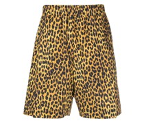 Shorts mit Leoparden-Print