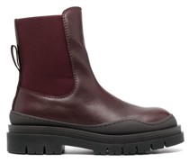 Stiefeletten mit Ledereinsatz