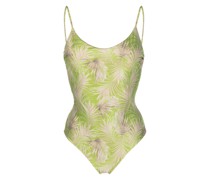 palm-tree print swimsuit