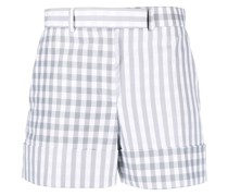 gingham check tailored shorts