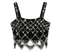 Cropped-Top mit Strass