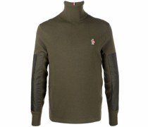 Gestrickter Pullover mit Logo-Patch