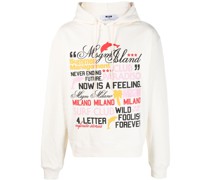 Hoodie mit Text-Print