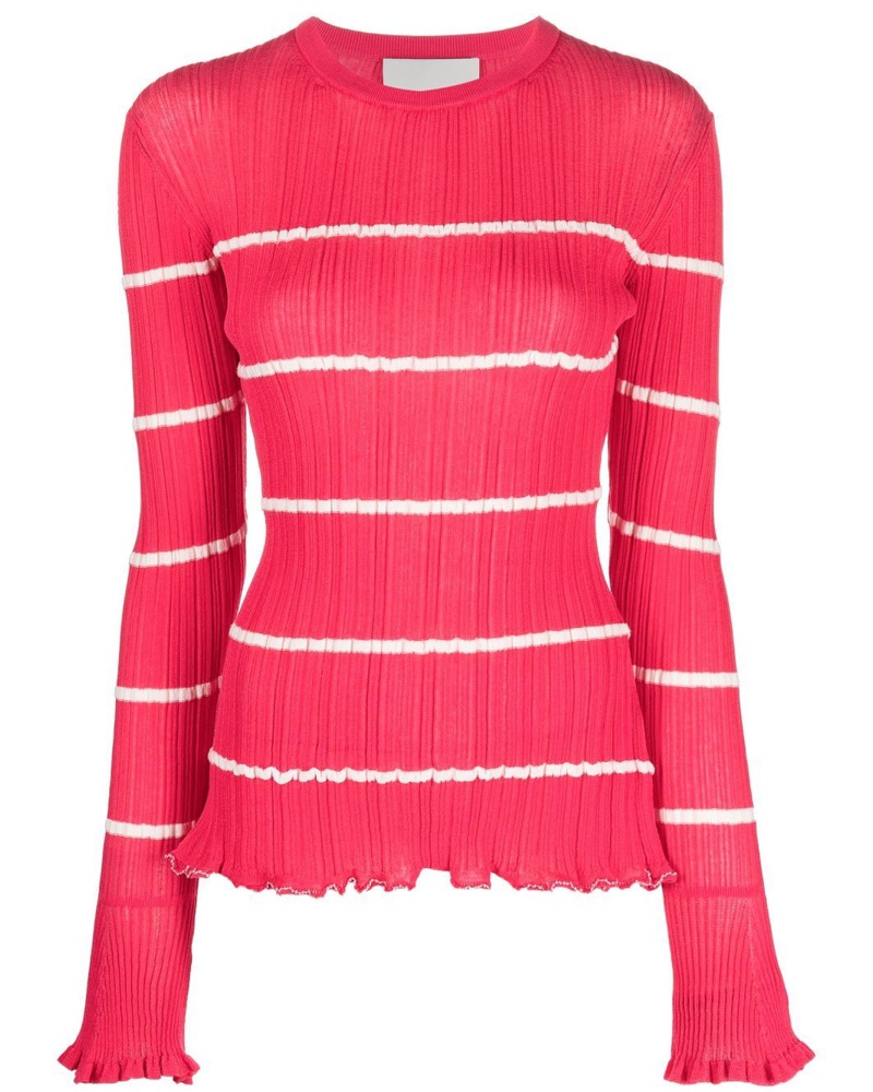 Womens Clothing Jumpers and knitwear Sleeveless jumpers 3.1 Phillip Lim Synthetic Blush Tie-front Brushed-knit Top in Light Pink Pink 