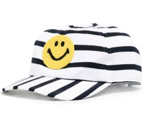 Gestreifte Baseballkappe mit Smiley