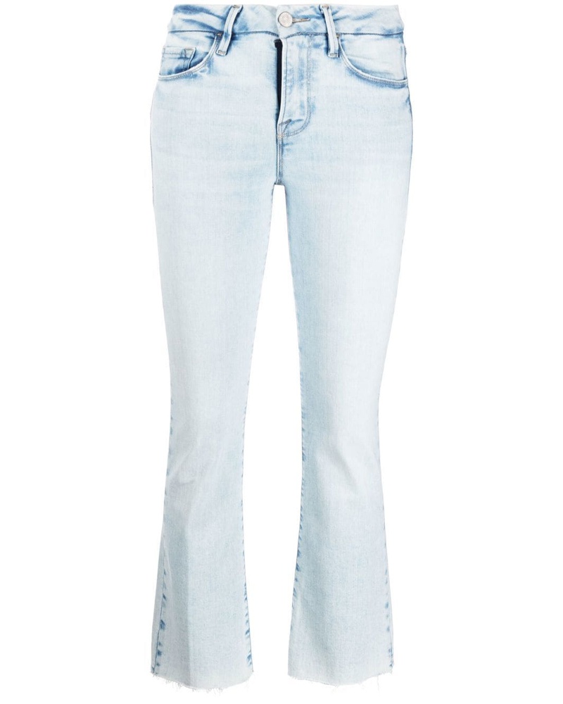 Frame Denim Damen Tief sitzende Cropped-Jeans