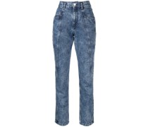 Gerade Cropped-Jeans