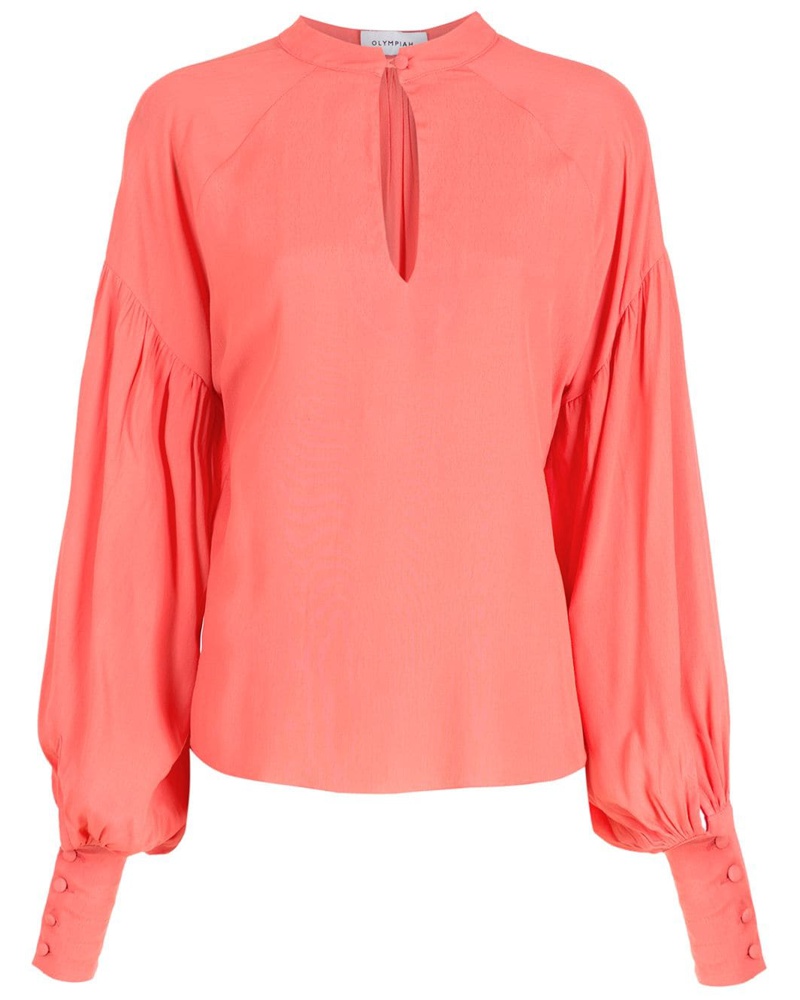 OLYMPIAH Damen Bluse mit Puffärmeln