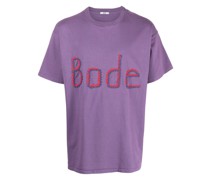 T-Shirt mit Logo-Stickerei