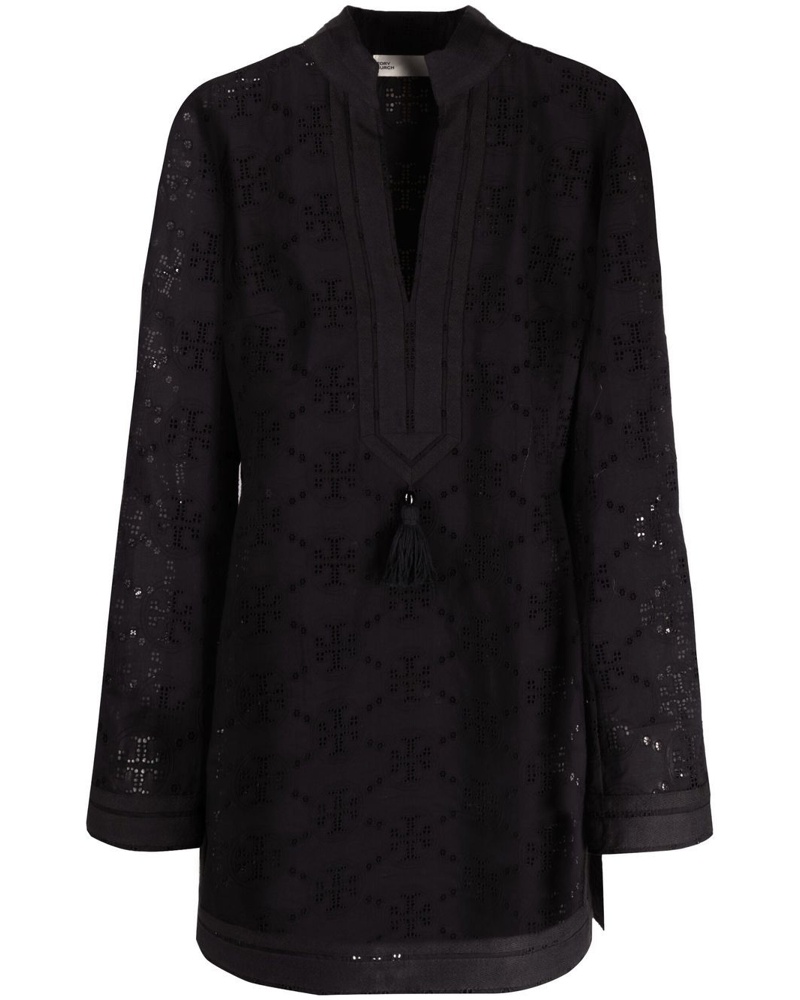 Tory Burch Damen Tunika mit Lochstickerei