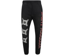 Jogginghose mit Eyeball-Print