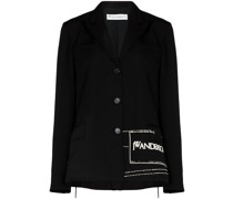 Oversized-Blazer mit Logo