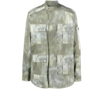 Military-Jacke mit ausgeblichenem Effekt