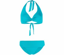 Neckholder-Bikini mit Knoten