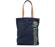 Shopper mit Logo-Print