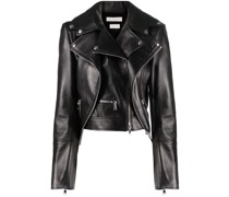 Asymmetrische Bikerjacke