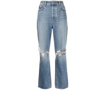 Gerade Jeans im Distressed-Look