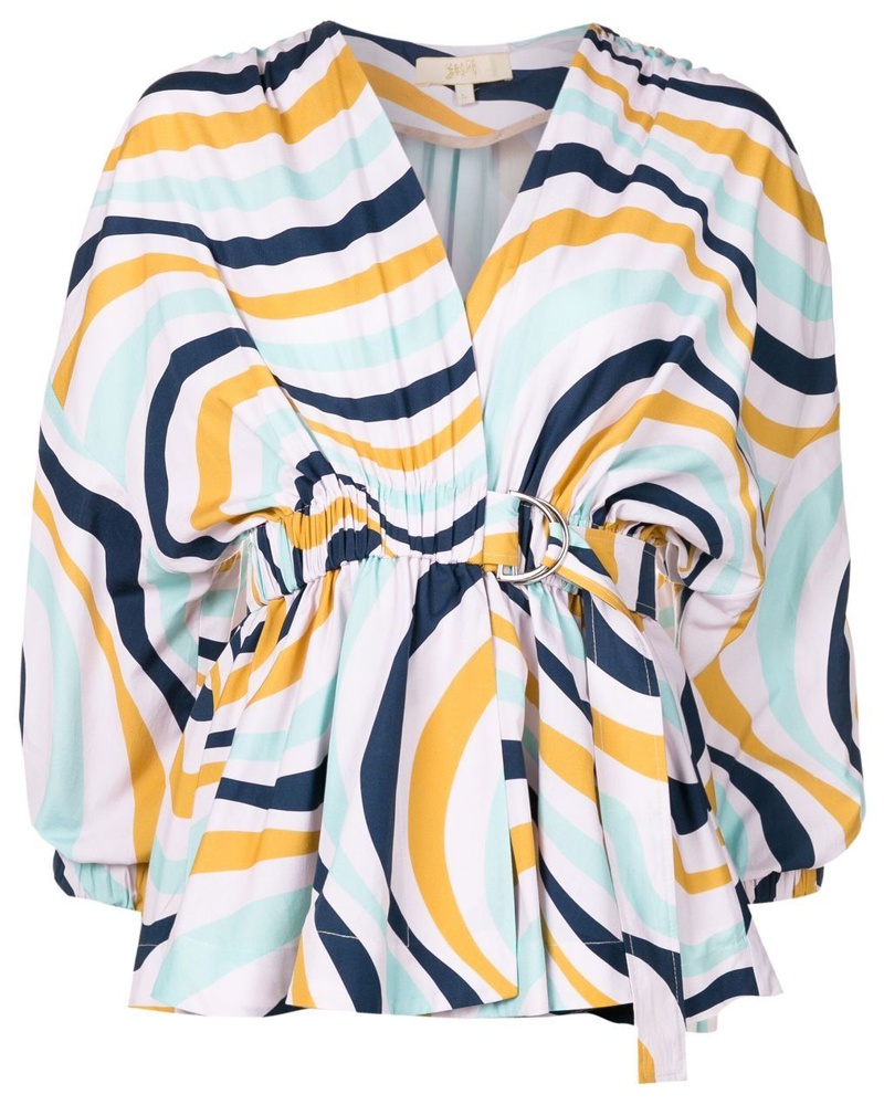 NK Damen Bluse mit abstraktem Print