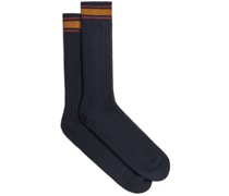 stripe-detailing socks