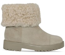 Shearling-Stiefeletten