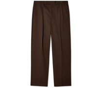 Bundfaltenhose mit geradem Bein