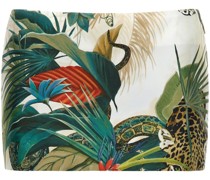 Seidenhemd mit Dschungel-Print