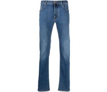 Tief sitzende Slim-Fit-Jeans